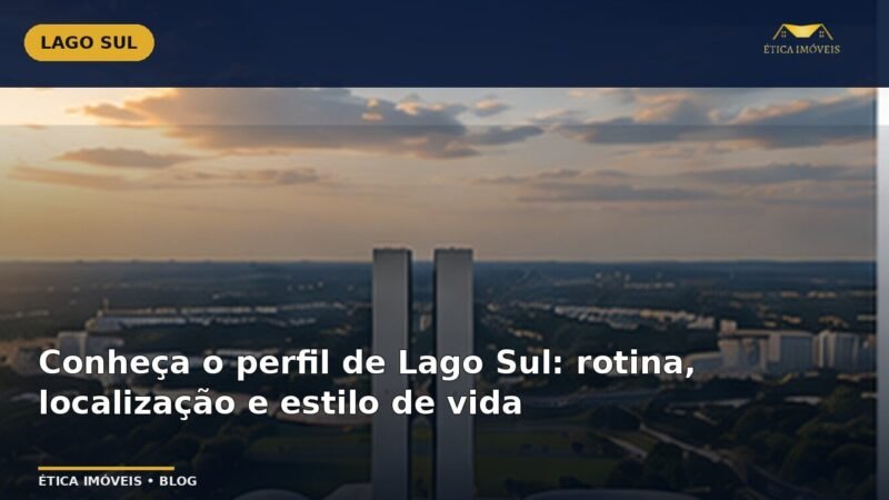 Conheça o perfil de Lago Sul: rotina, localização e estilo de vida — Ética Imóveis